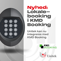 KMD Booking integration, UniLock adgangskontrol, Unitek
