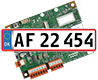 PCB168-PIC154, Nummerplade lser, UniLock adgangskontrol, Unitek